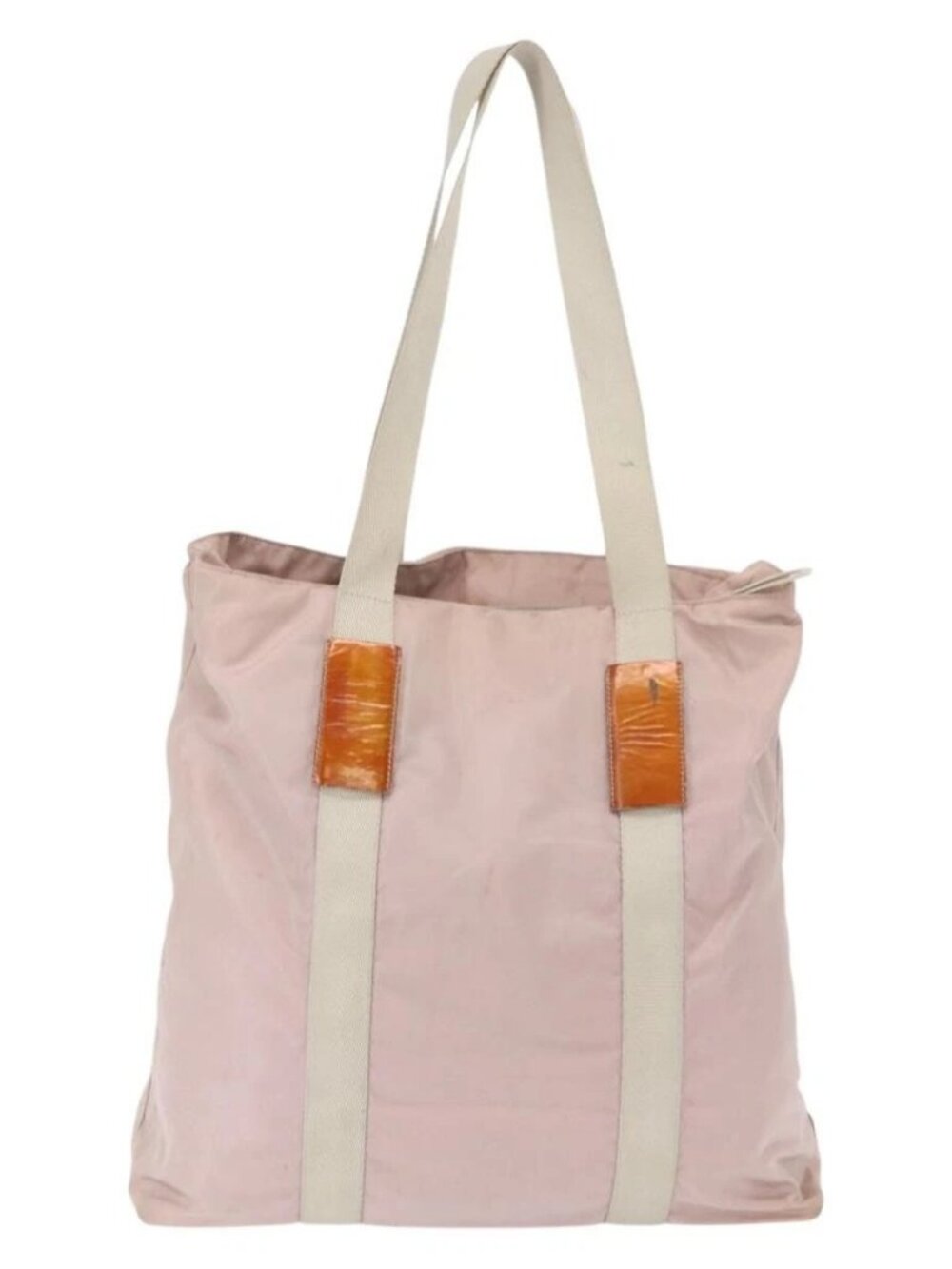 PRADA Tote Bag Nylon Pink Silver